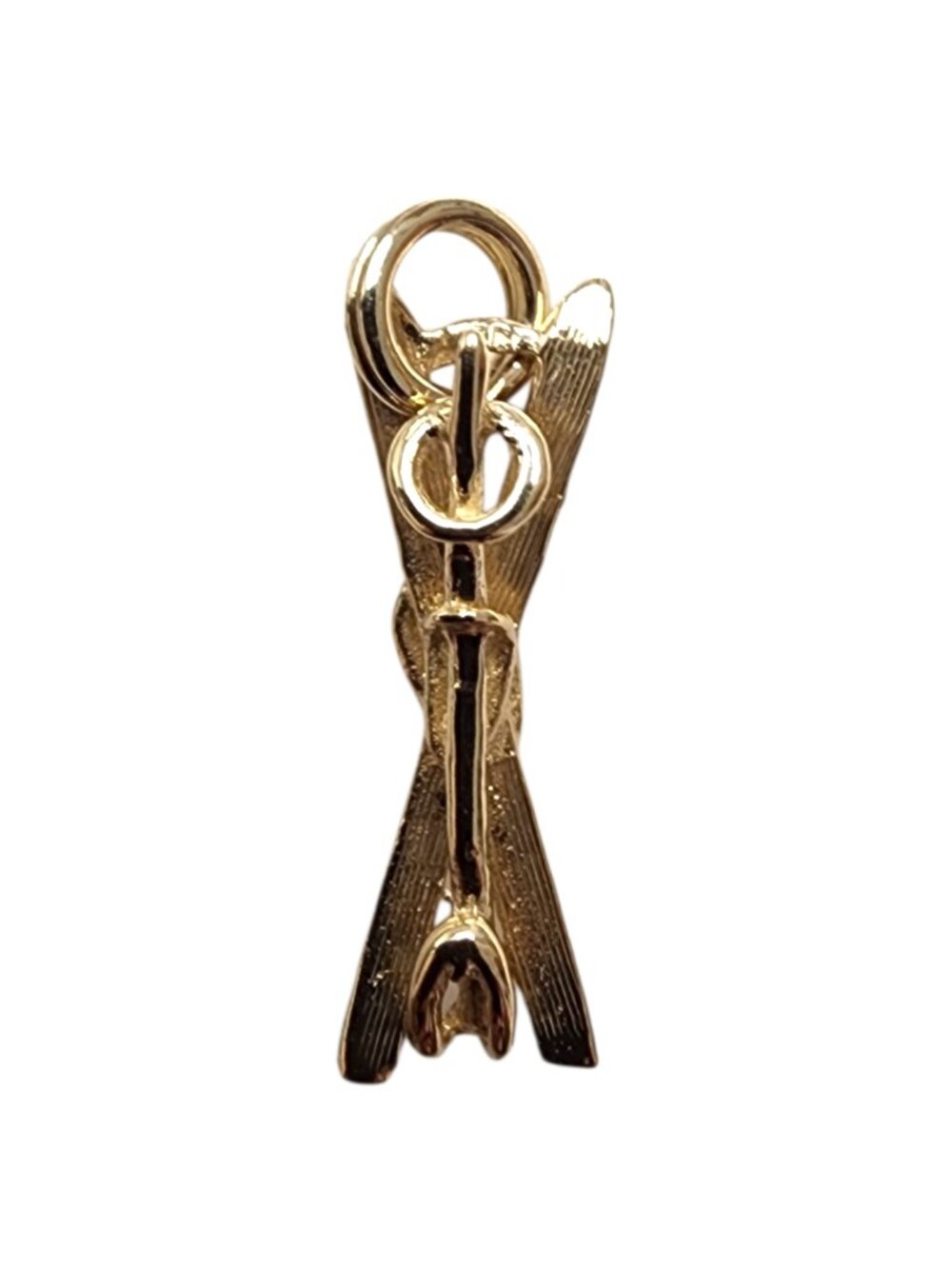 14K Yellow Gold Ski Pendant #25526